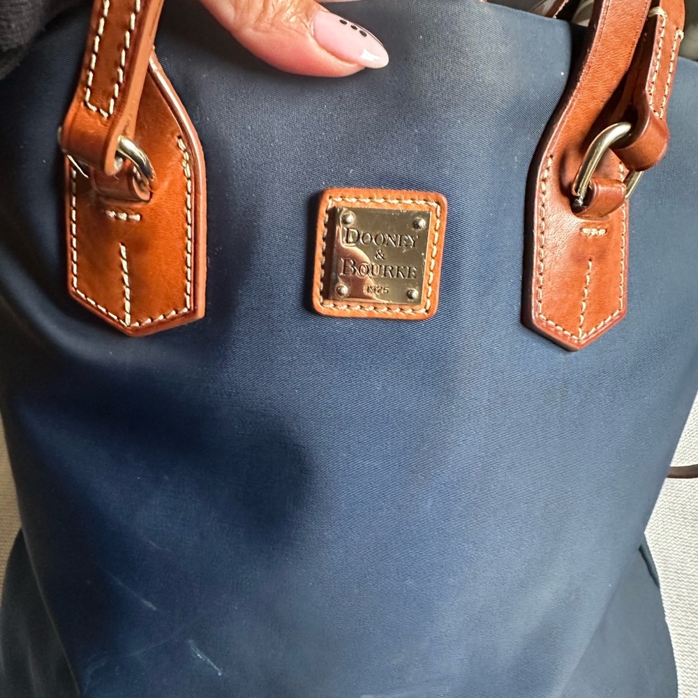 Dooney & Bourke Windham Nylon Leighton Tote in Dark Navy Blue - Picture 6 of 16
